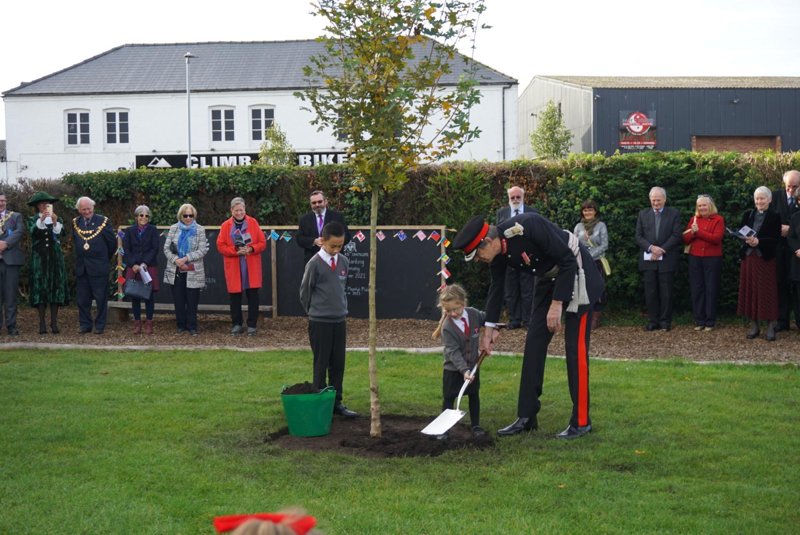 Lord-Lieutenant at Tree Planting Ceremony
