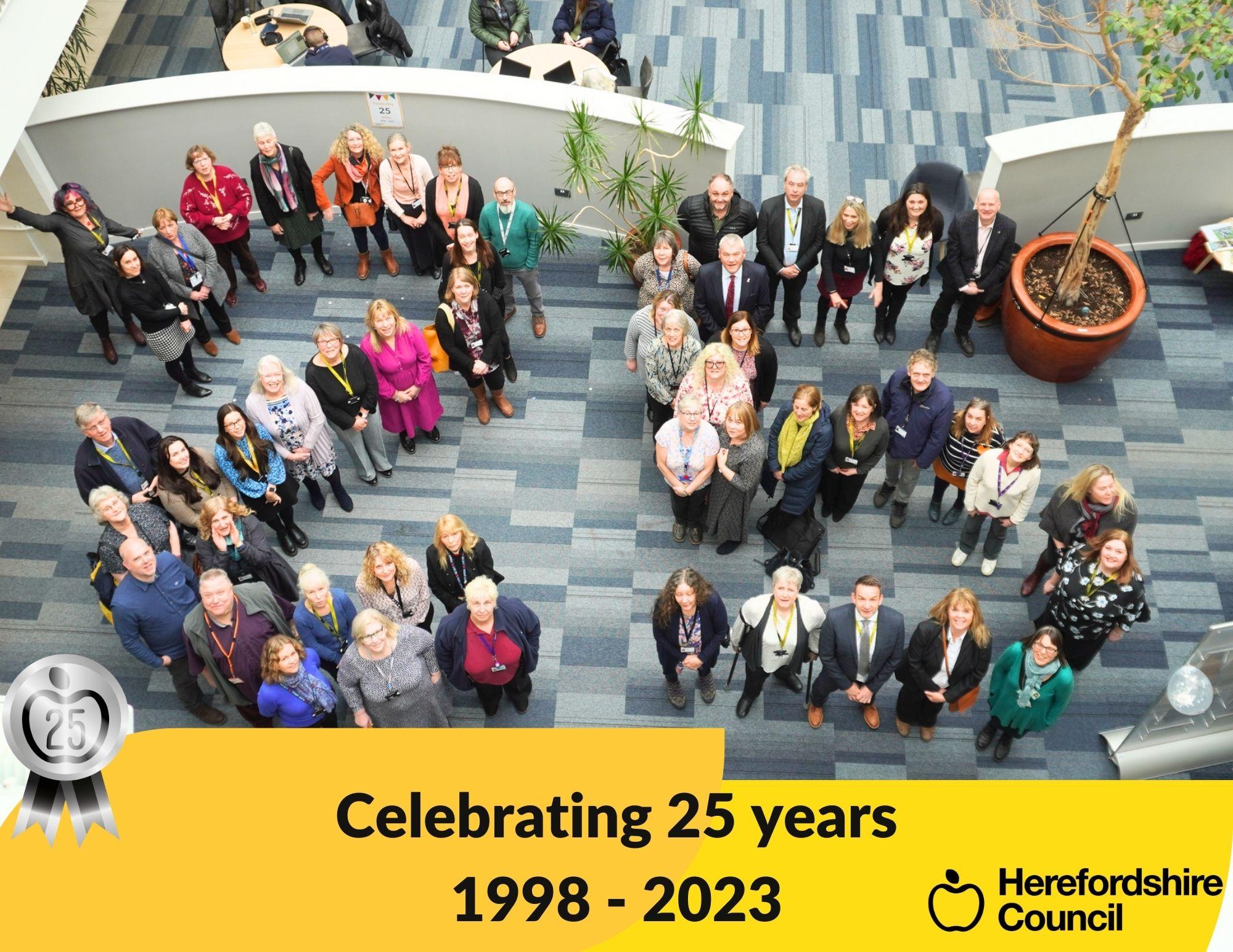 Council celebrates 25 years of serving residents, businesses and communities across Herefordshire