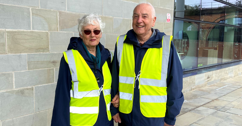 Bob and Lucy Lloyd, volunteers with Worcestershire Health Walks