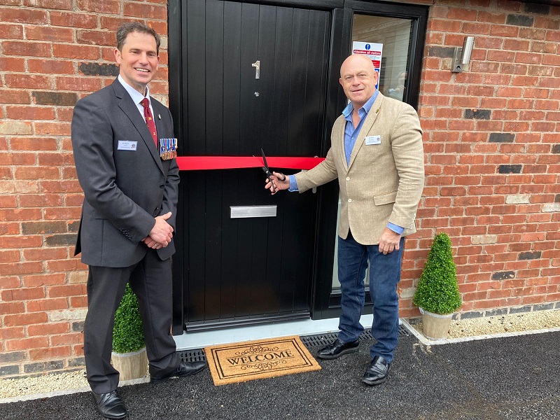 Actor Ross Kemp officially opens new housing for military veterans