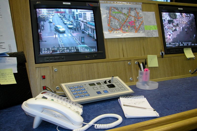 Cctv control desk