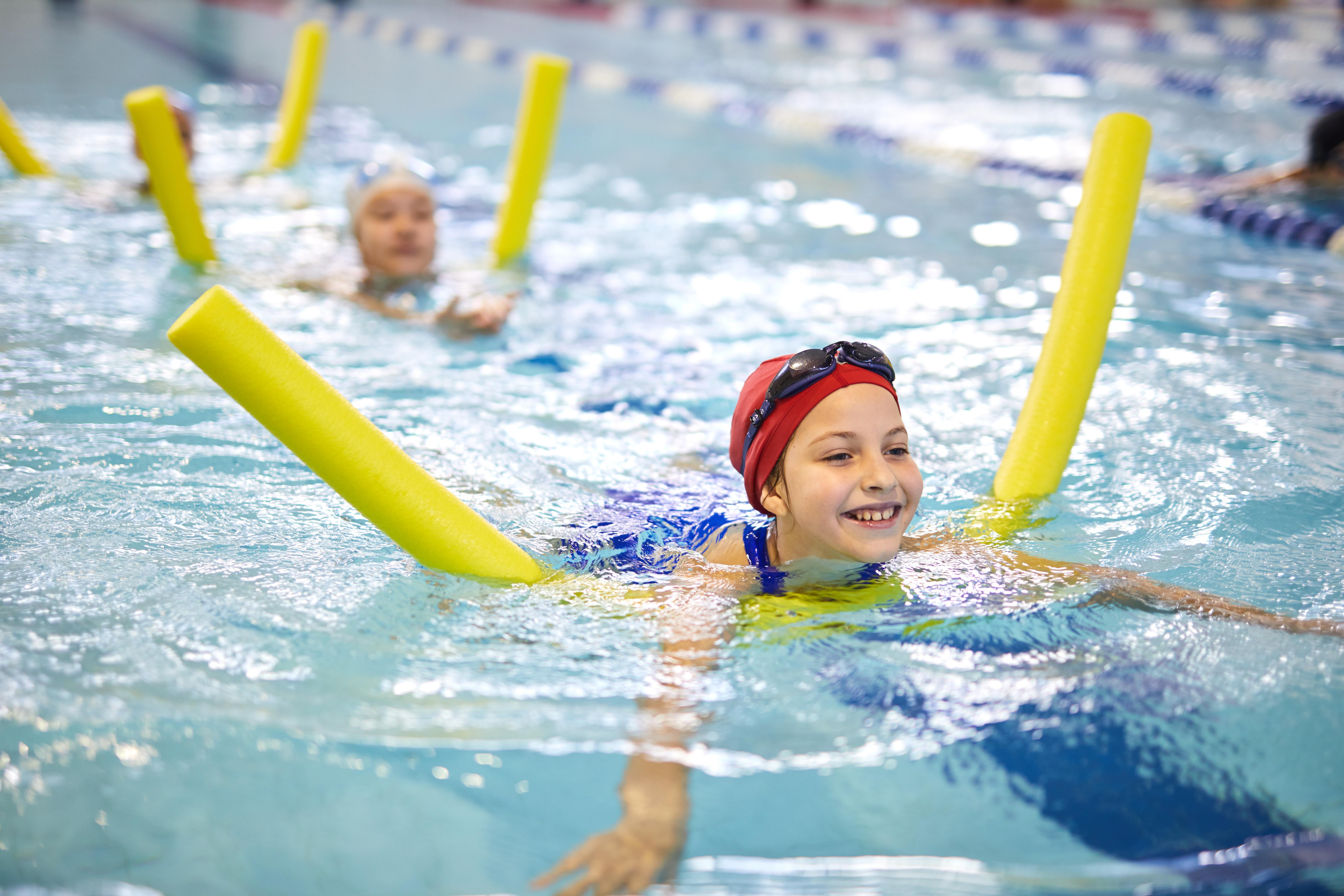 Free swimming lessons and family fun swim sessions during the school summer holidays