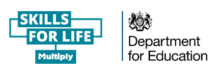 Skills for life and DoE logos
