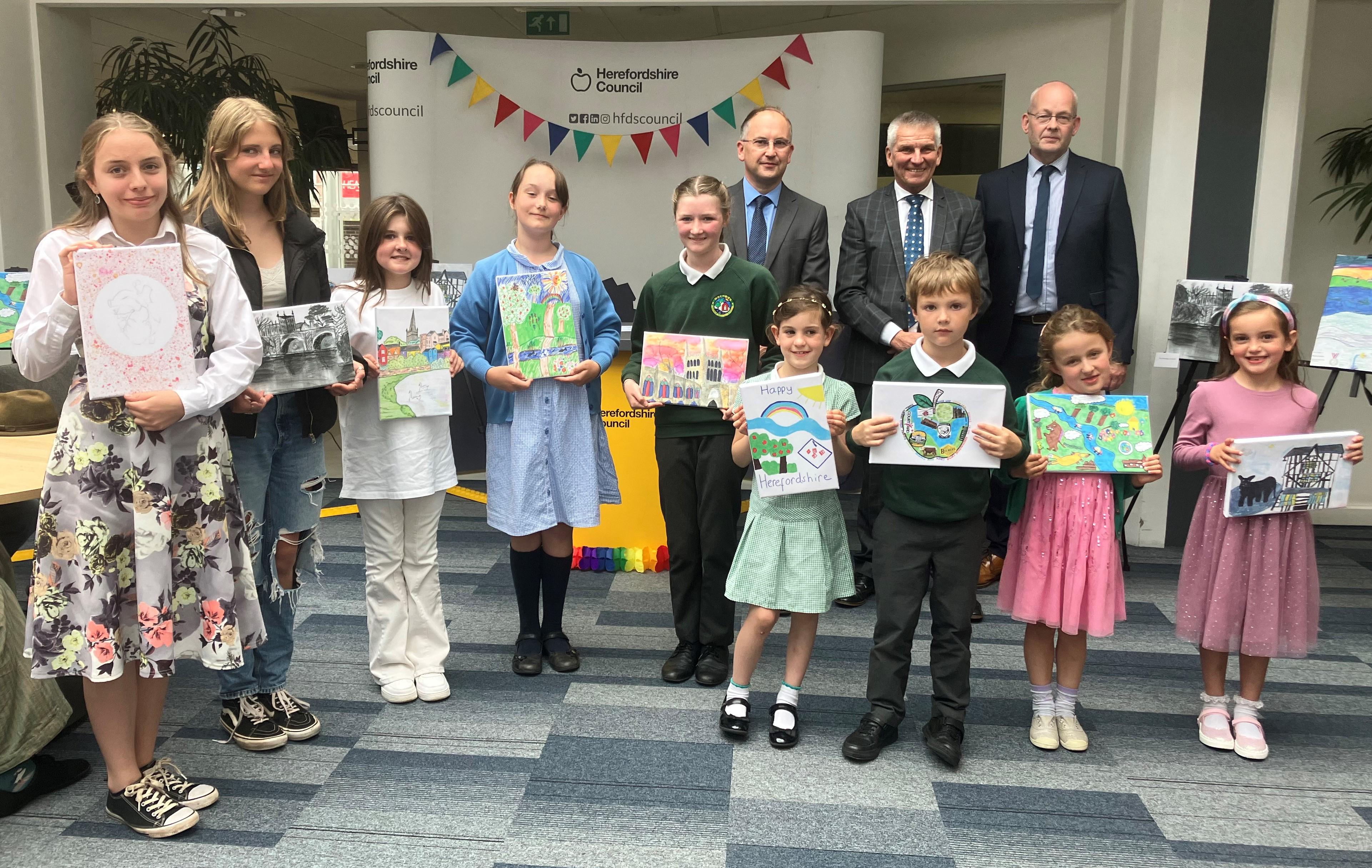 School artwork competition winners celebrated at awards event