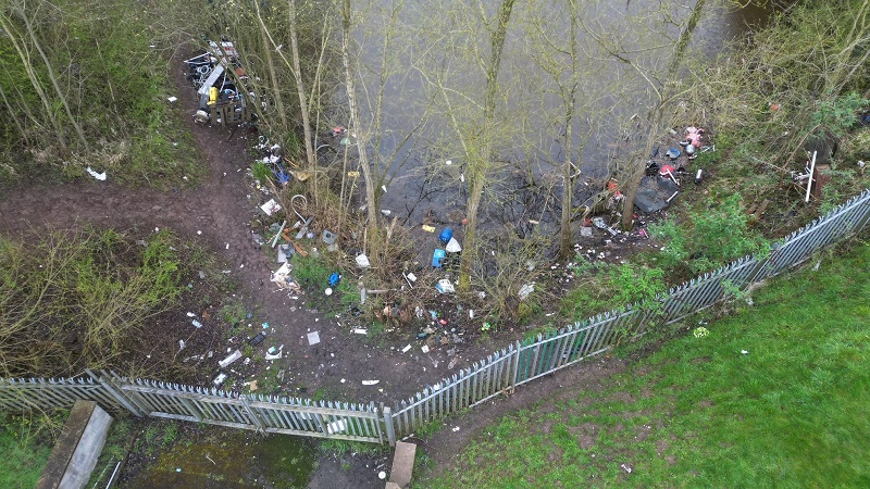 Flytipped waste