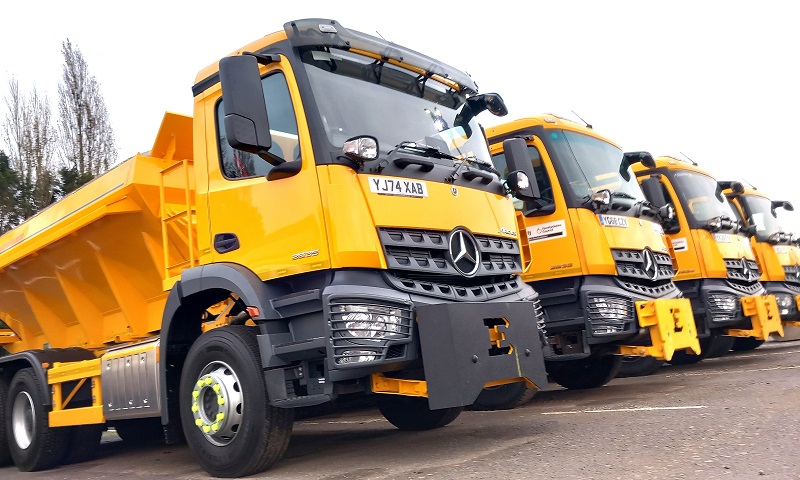 Gritting lorries